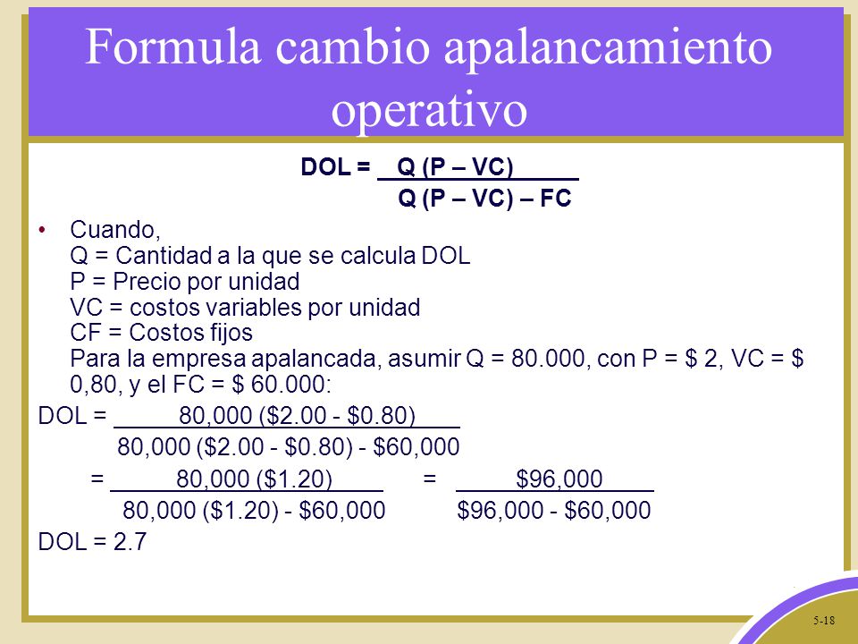 Apalancamiento operativo y financiero pdf
